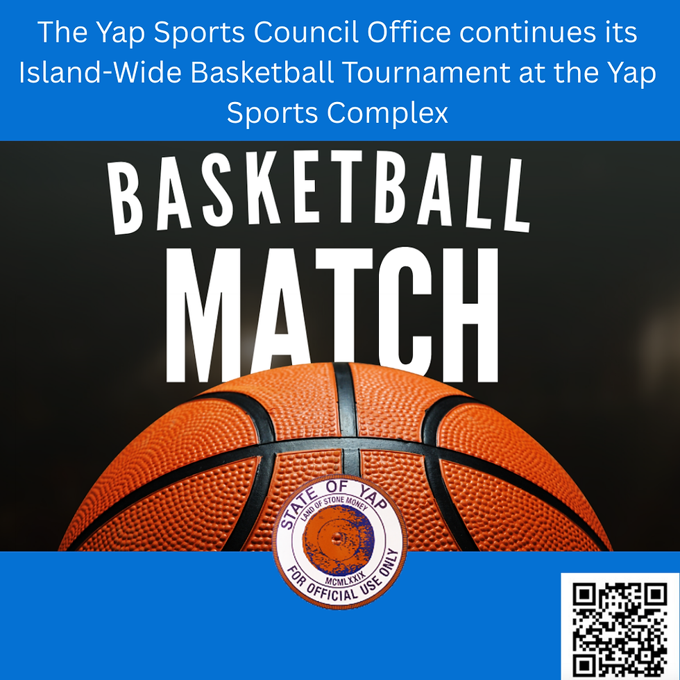 The Yap Sports Council Office continues its Island-Wide Basketball Tournament at the Yap Sports Complex
