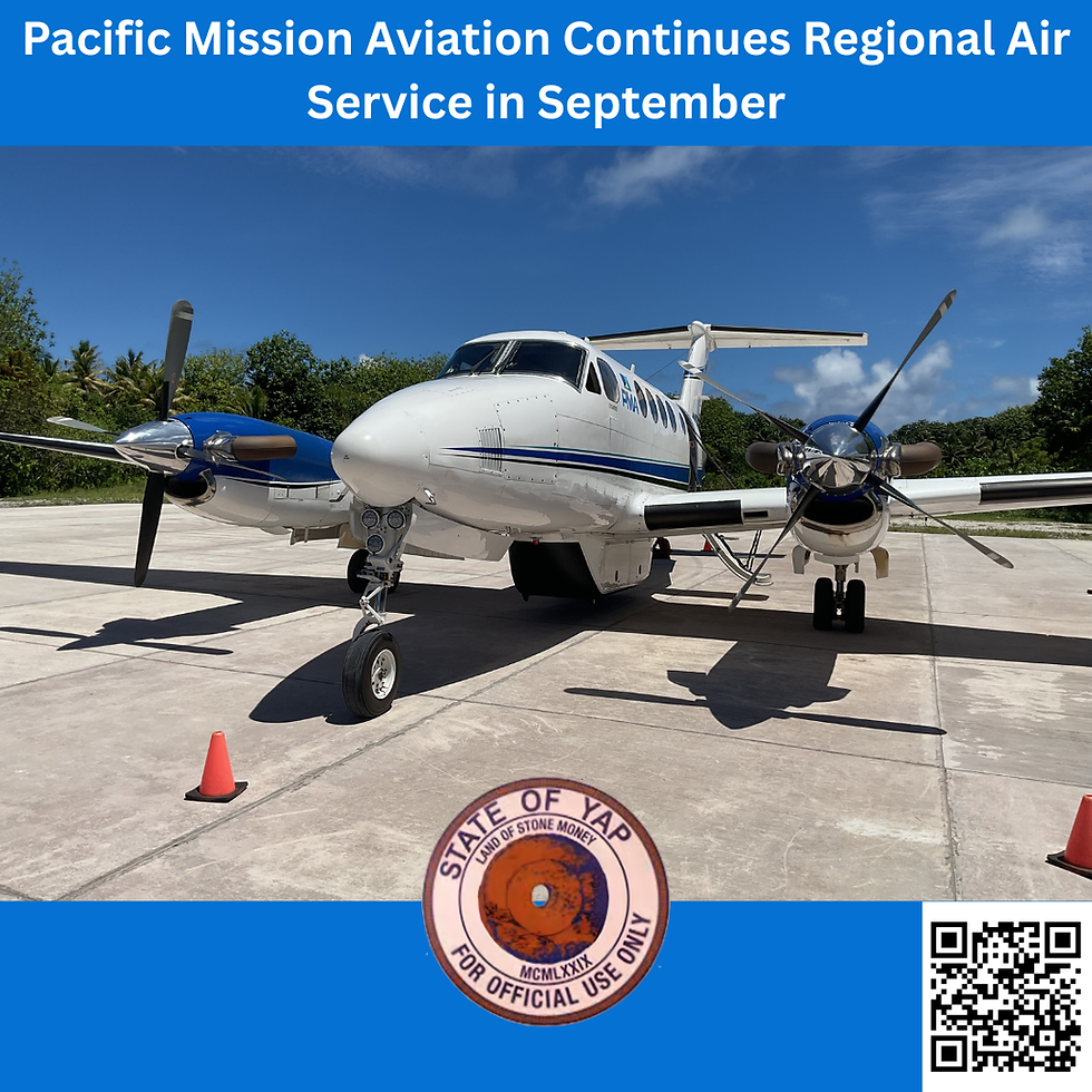Pacific Mission Aviation Continues Regional Air Service in September