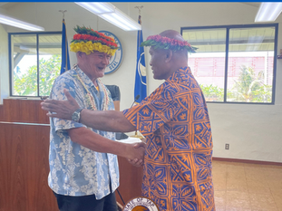 Senator John F. Taweryan Sworn In to Represent Woleia in Yap State Legislature Thursday, May 29, 2025, /// DYCA PIO