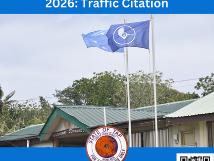 Yap State Court,  Month of February 2026: Traffic Citation