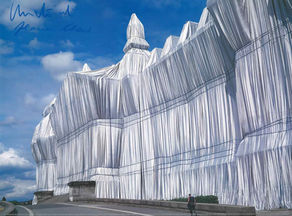 Christo+Jeanne-Claude: Reichstag Vorderseite bei Tag
