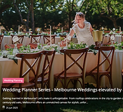 Wedding House article cover image of Melbourne wedding planners