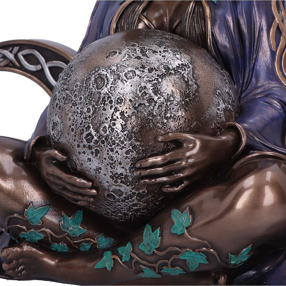 Thumbnail: Triple Moon Goddess Art Statue 31cm