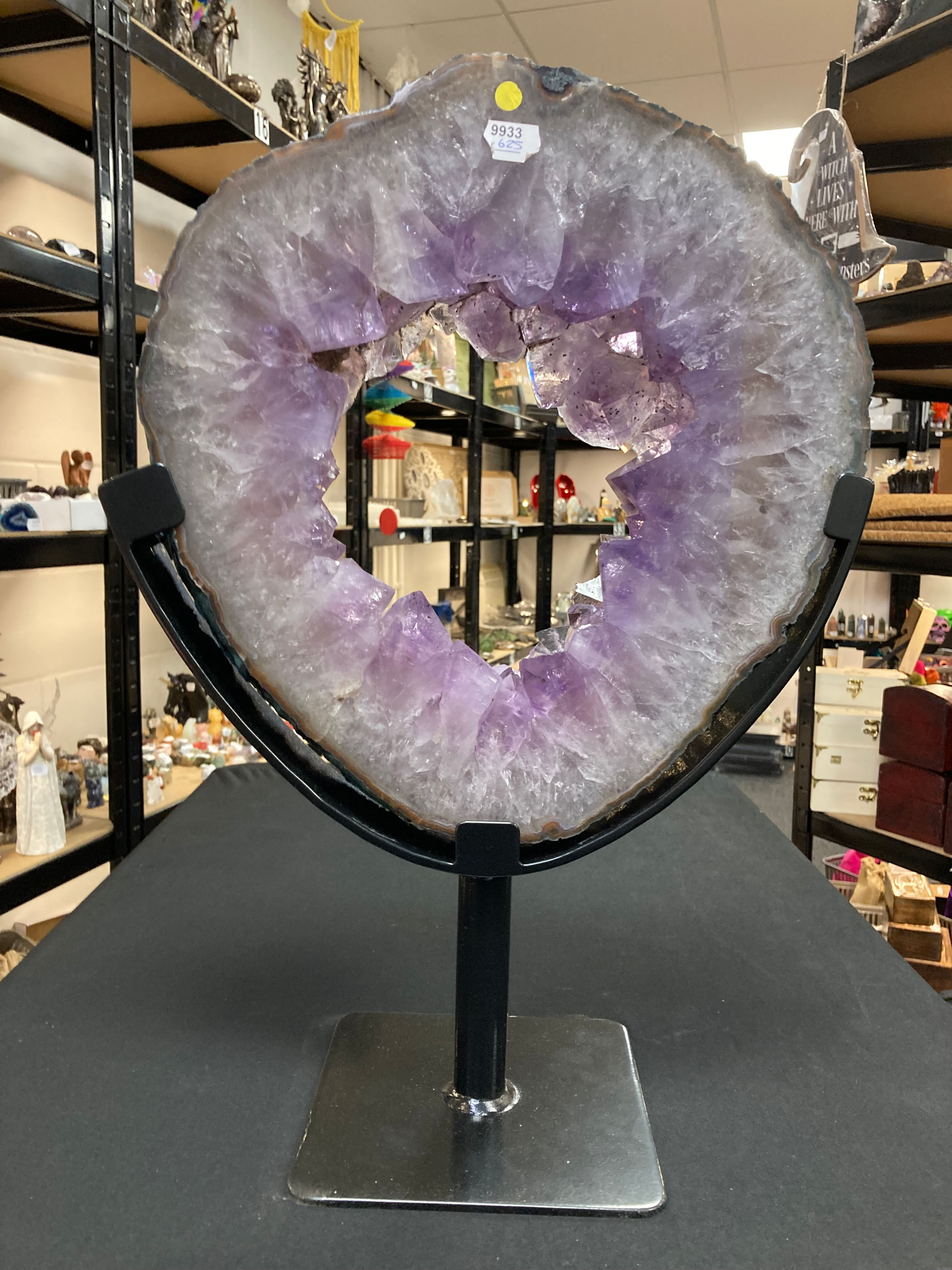 Large Amethyst Ring on Stand (9933)