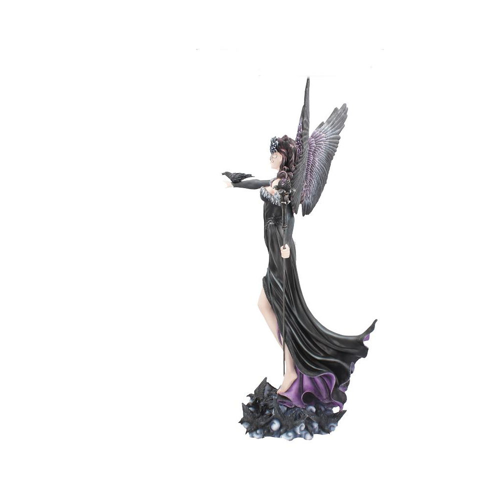 Thumbnail: Raven Fairy Queen Maeven Figurine 78.5cm