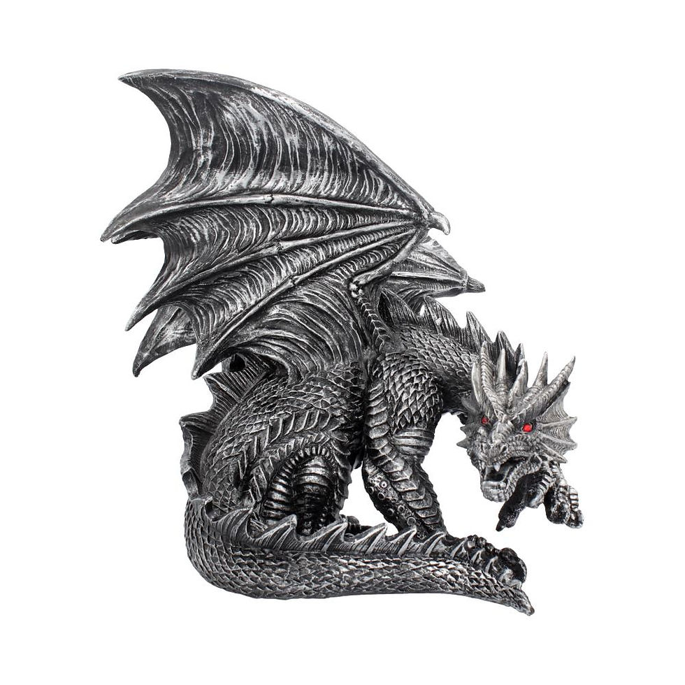 Thumbnail: Obsidian Dragon Figurine 25cm