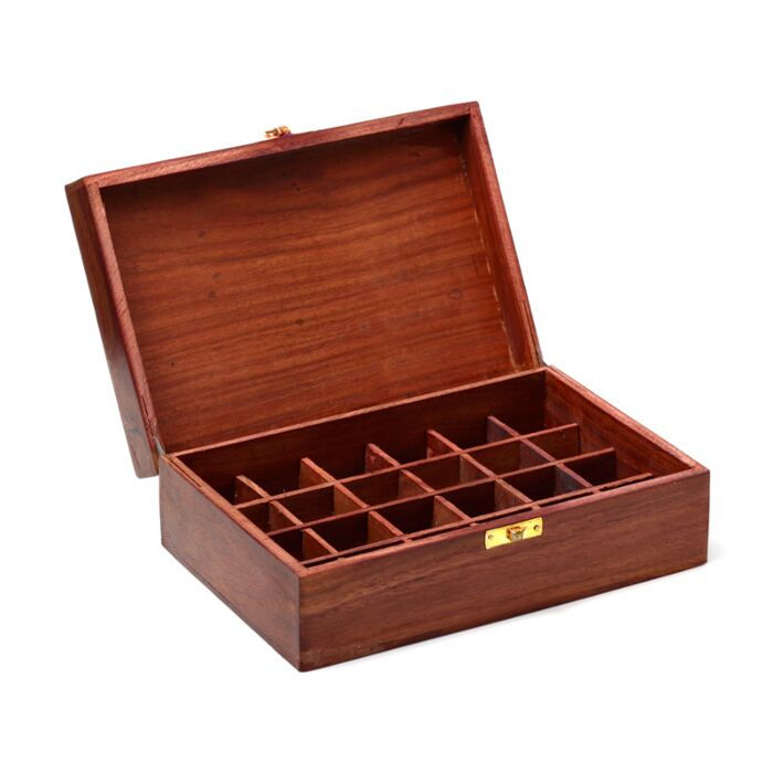 Thumbnail: Wooden Essential Oil Box (For 24 Bottles)