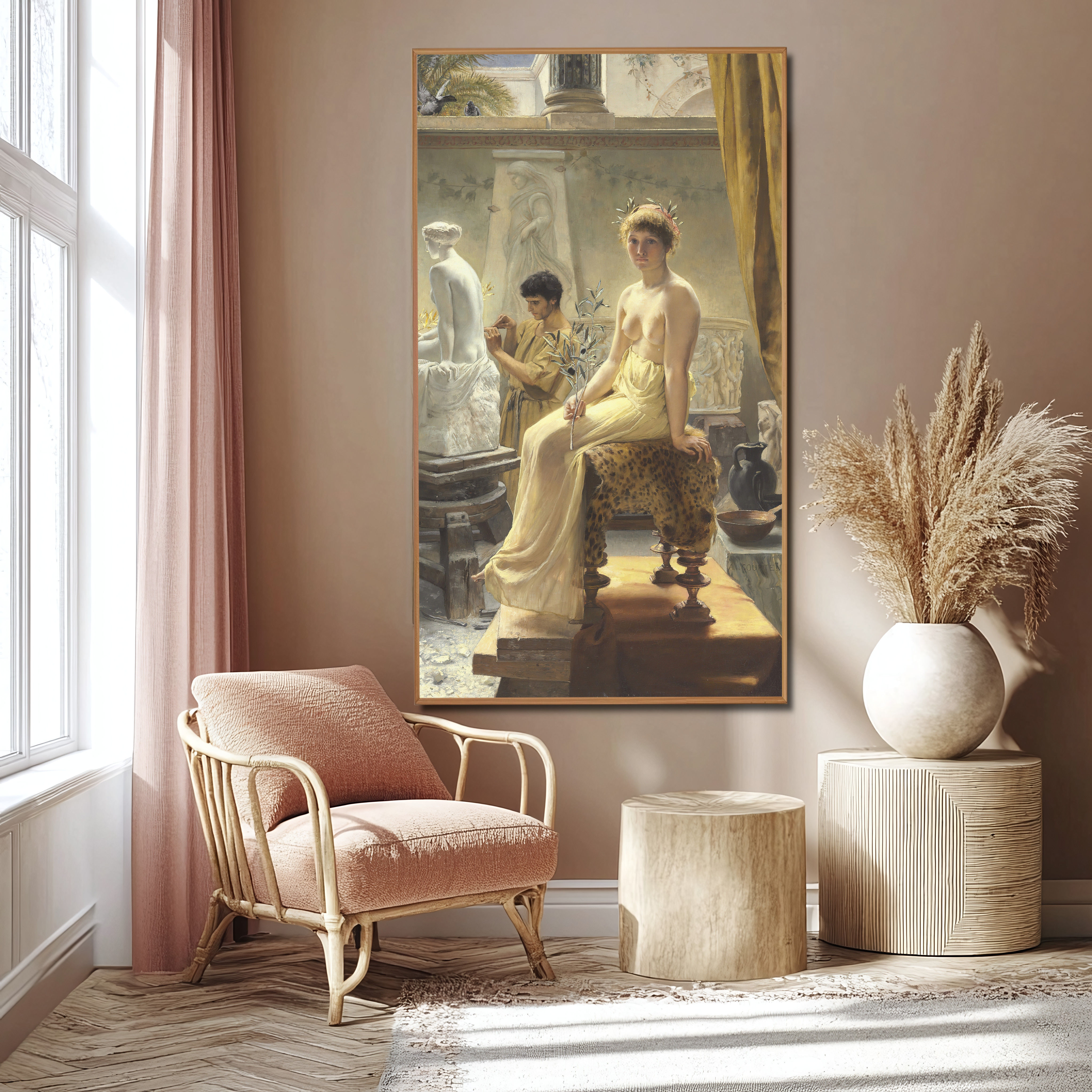 The Sculptor’s Model - Angelo von Courten (Italian, 1848-1925)