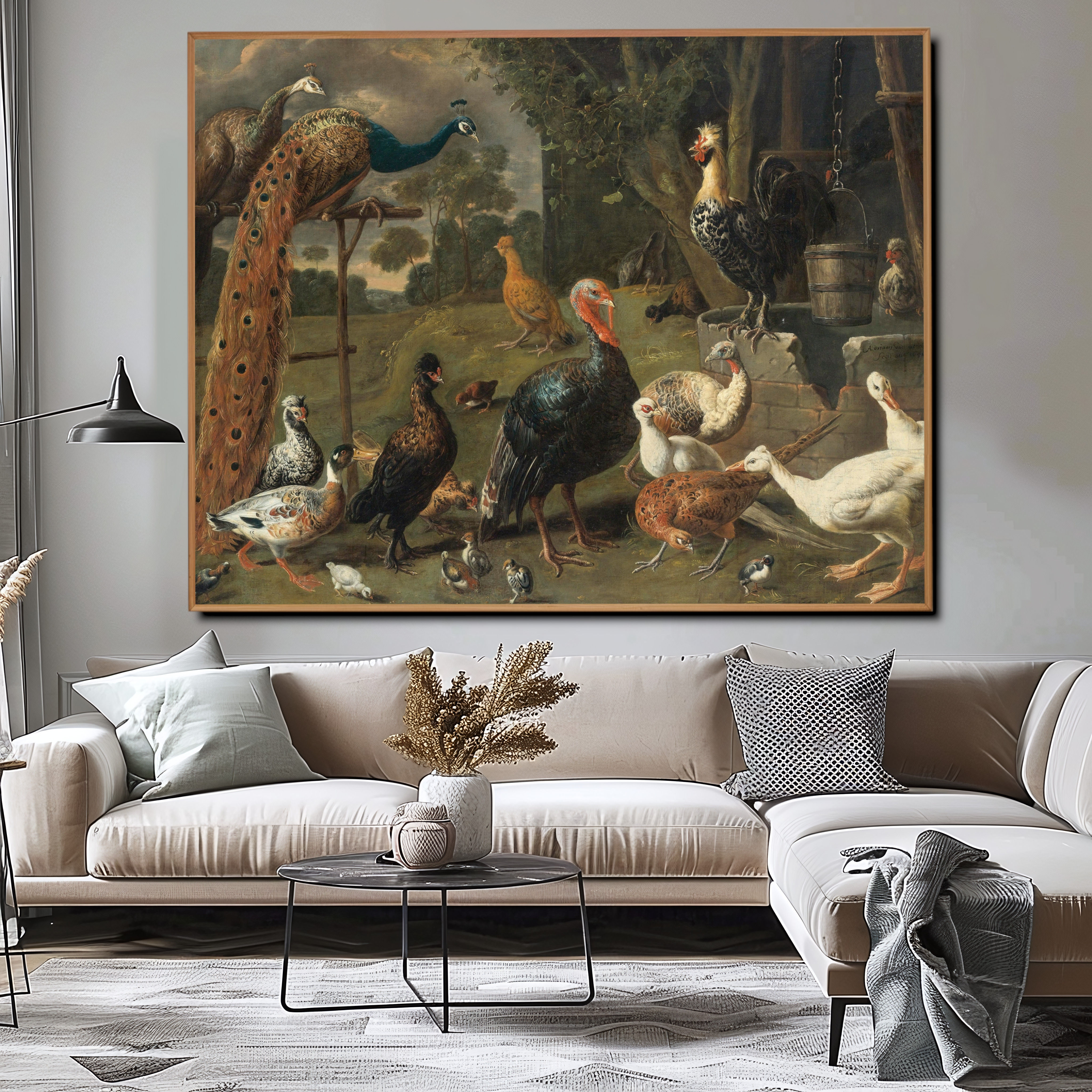 Poultry by a well (1652) - Adriaen van Utrecht (Flemish, 1599 - 1652)