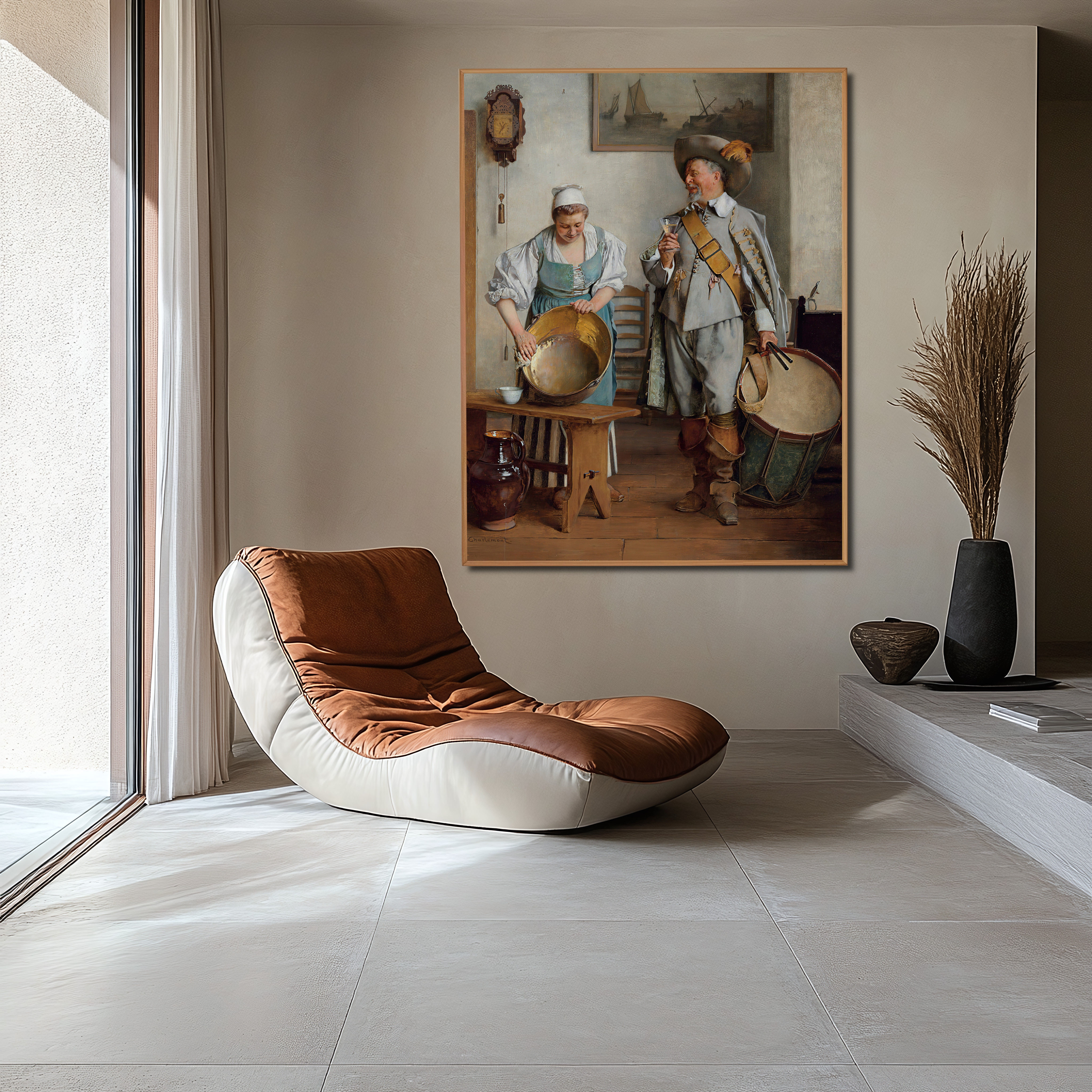 A Drink For The Drummer - Eduard Charlemont (Austrian, 1848-1906)