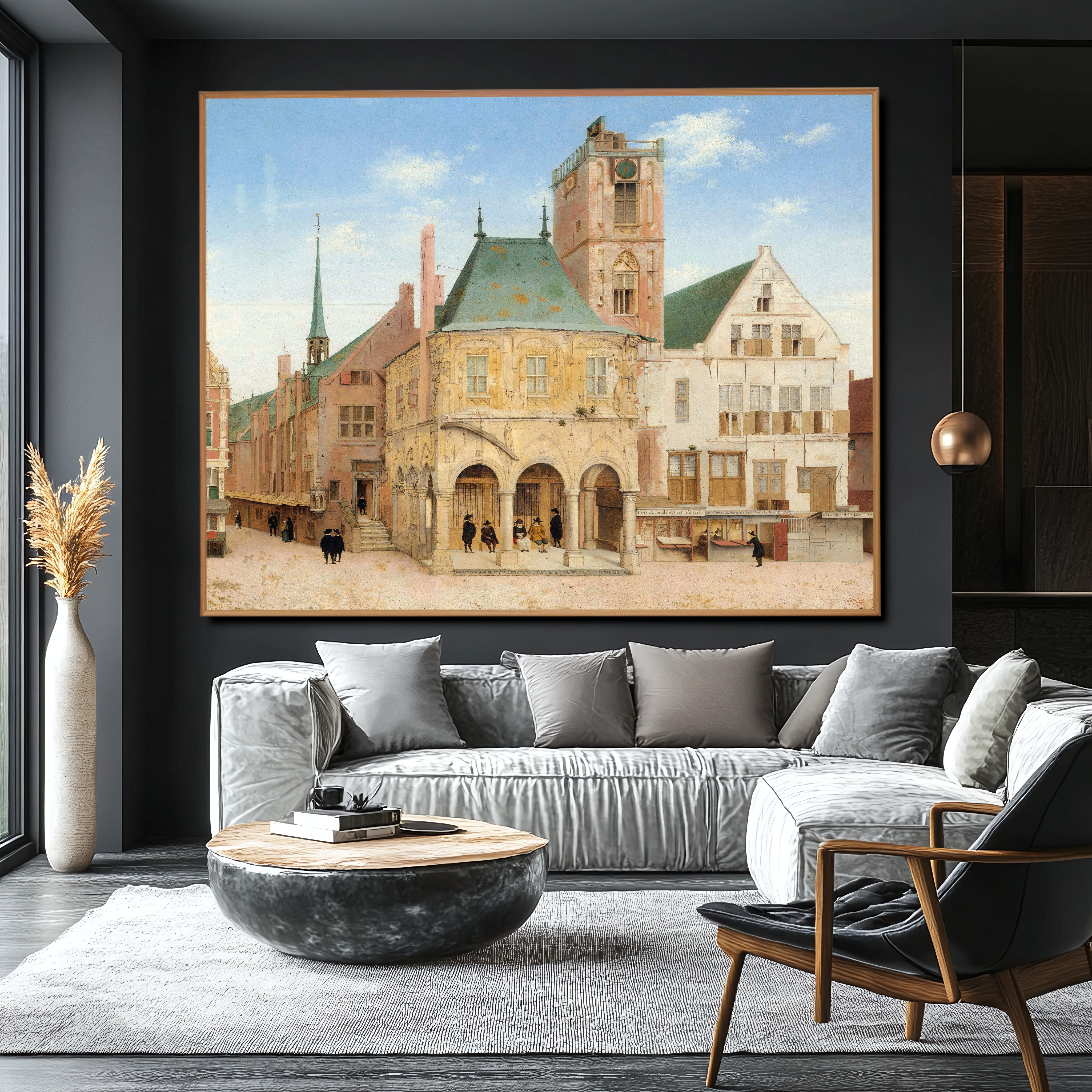 The Old Town Hall of Amsterdam (1657) - Pieter J. Saenredam (Dutch, 1597 - 1665)
