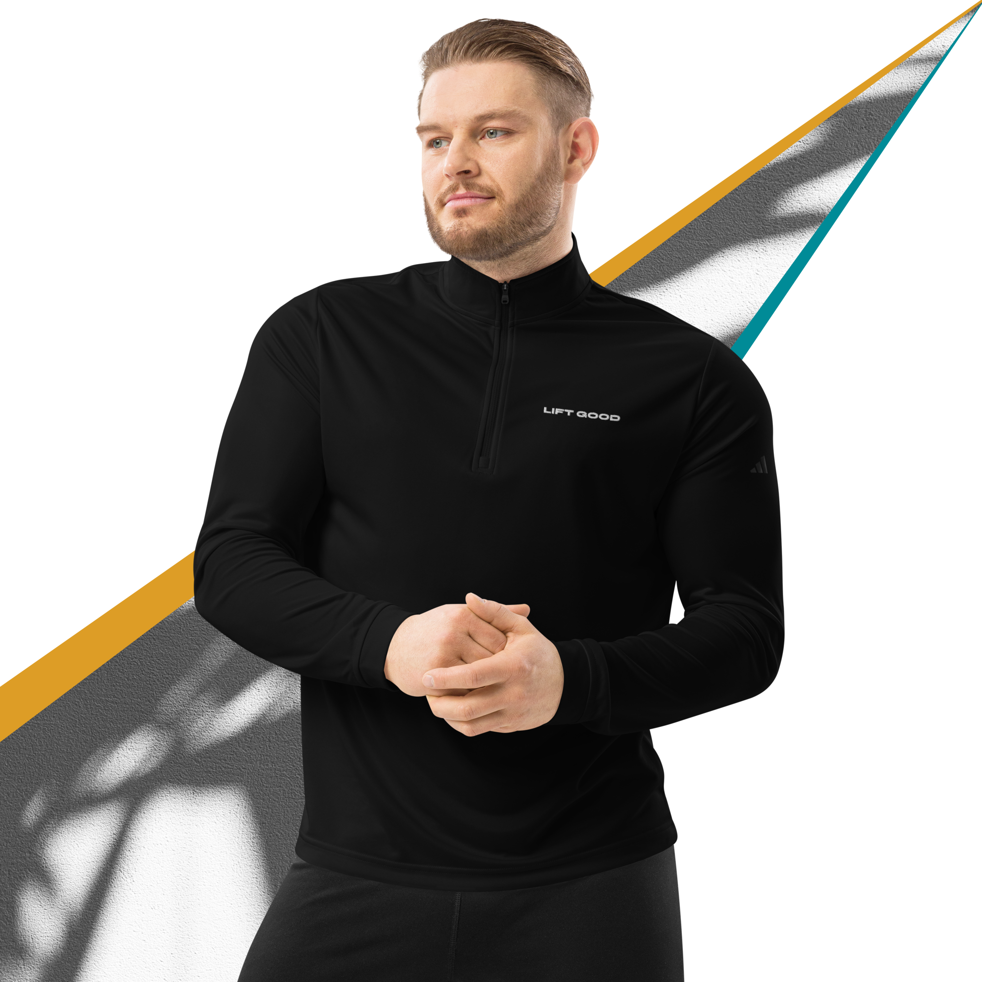 LIFT GOOD Quarter Zip Pullover - FADE