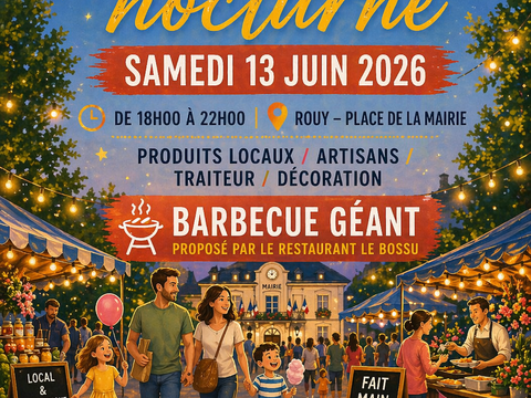 Samedi 13 juin à Rouy : Marché nocturne et barbecue géant 