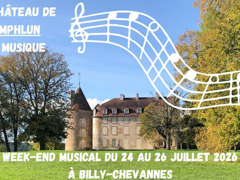 Week end musical et festif les 24, 25 et 26 juillet au Chateau de Dumphlun