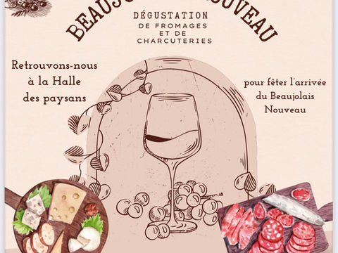 Vendredi 21/11 : Soirée Beaujolais à la Halle des Paysans de St Saulge