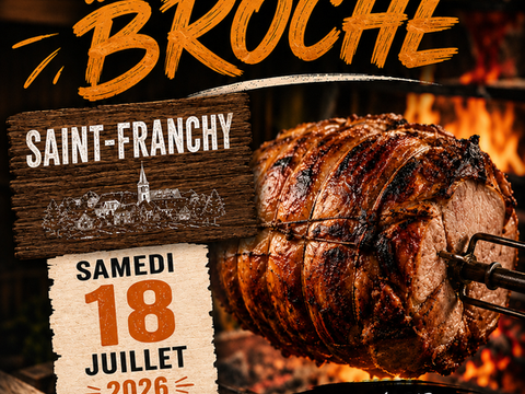 Samedi 18 juillet : soirée Jambon à la broche à St Franchy