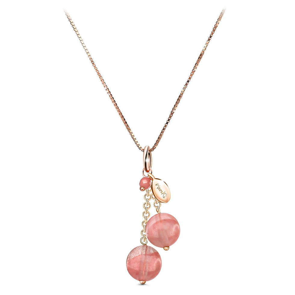 collana ciondolo rosa
