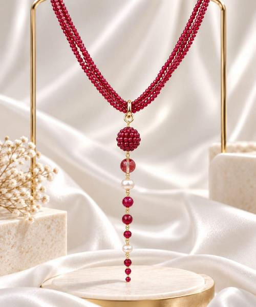 Collier Vertigine Agata Ruby