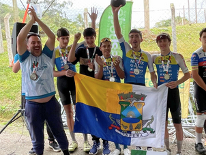 CICLISMO DE ITAPEMA GARANTE VICE-CAMPEONATO MASCULINO E TERCEIRO LUGAR FEMININO NOS JOGUINHOS ABERTOS DE SANTA CATARINA