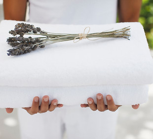 Towels with Lavender