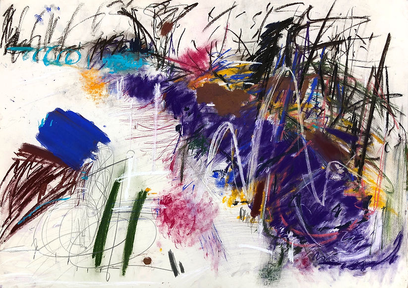 Unmanageable  Mix media on Paper 105x75 cm 2018