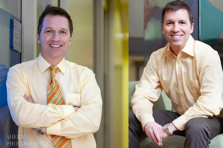Corporate portrait photographer Montreal — TD Bank executive — Ahern Photographie