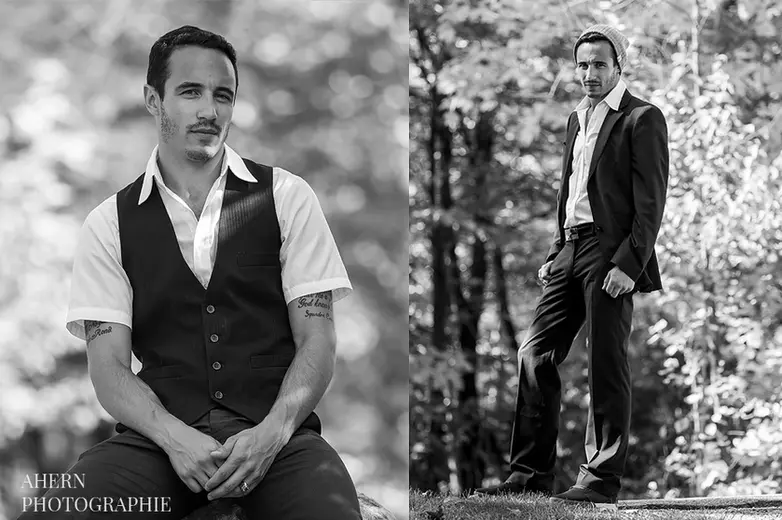 Modeling photographer Quebec — session Louis B. Mont-Tremblant — Ahern Photographie