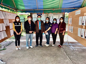 ผู้ตรวจการเลือกตั้งประจำจังหวัดบึงกาฬตรวจเยี่ยมศูนย์ประสานงานการเลือกตั้ง อบต.คำนาดี