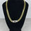 Thumbnail: 14k Yellow Gold Edge Chain SWAROVSKI ZIRCONIA LOCK
