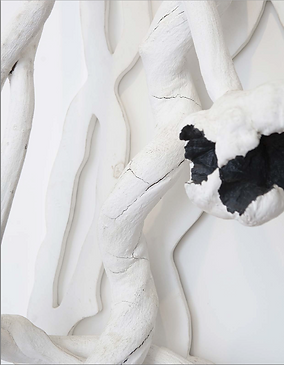 Sans titre, bois polychrome, 220 x 120 x 36 cm (détail). © Juan Esteves pour la Galerie Frente