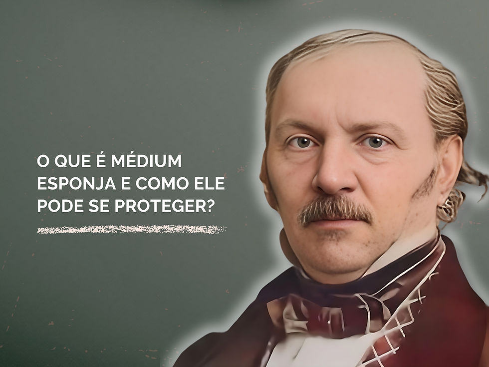 Retrato colorido em alta resolução de Allan Kardec, pioneiro do Espiritismo e dos estudos sobre mediunidade, com fundo escuro tipo lousa escolar, destacando seu rosto detalhado e expressão séria.