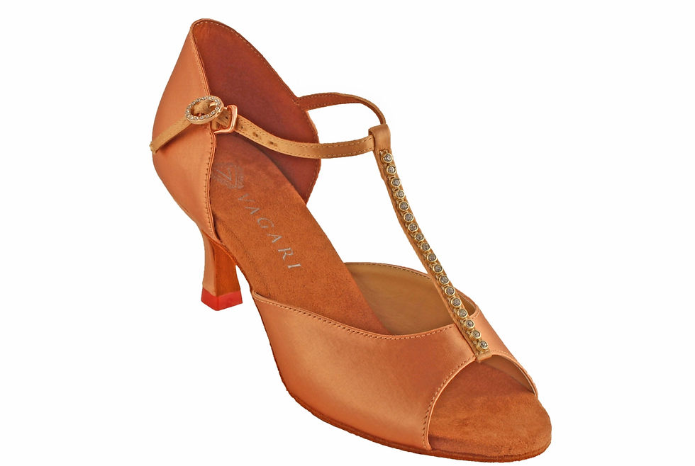 8603 light tan silk satin 2.5" heel - $140