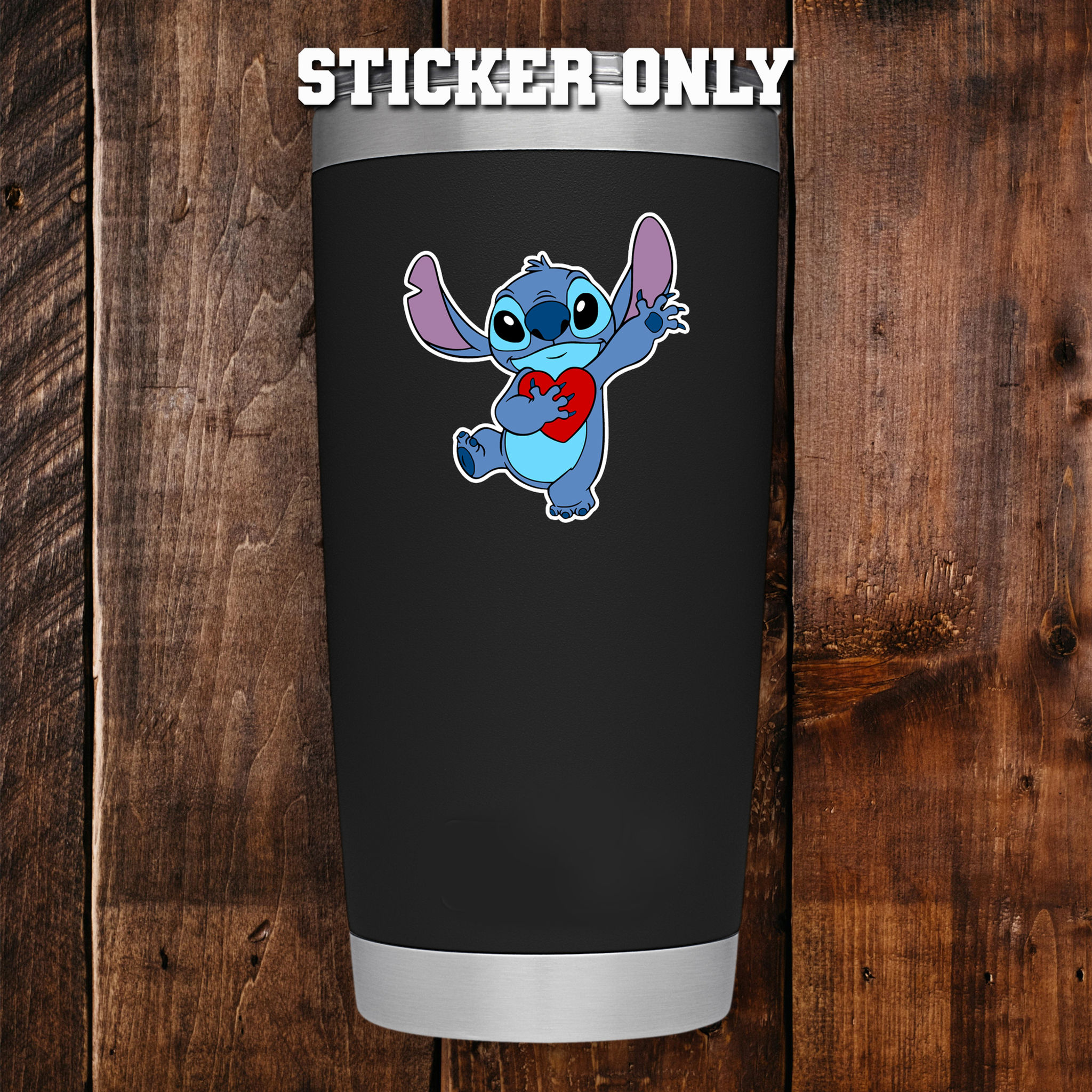 Stitch Heart Sticker