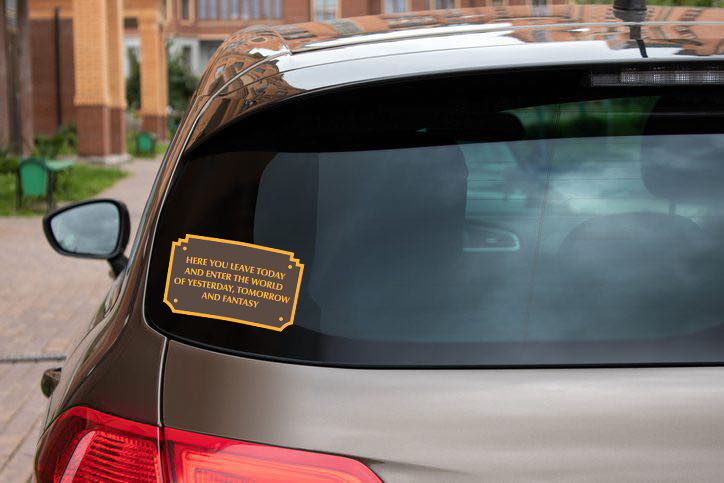 Plaque UV Car Sticker