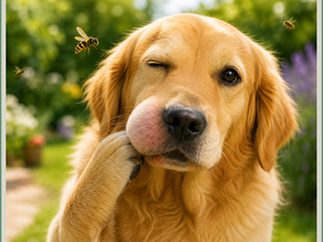 Mijn hond werd gestoken door een insect. Wat nu?