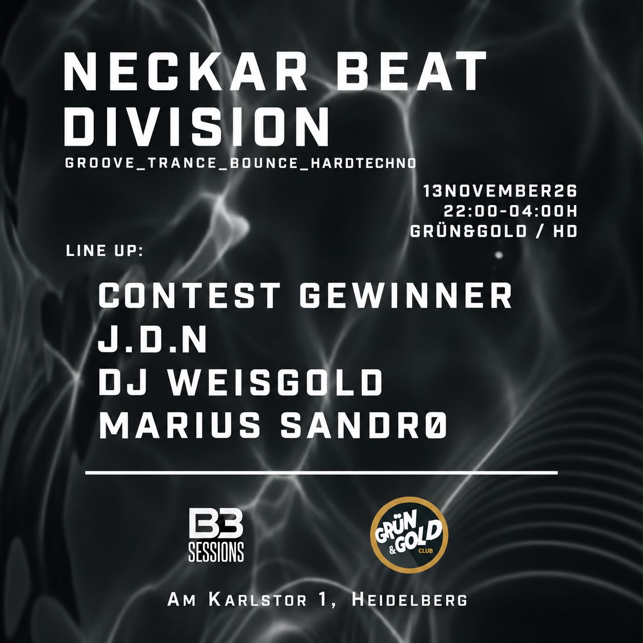 B3 Session // Neckar Beat Division – Grün & Gold, 13.11.2026