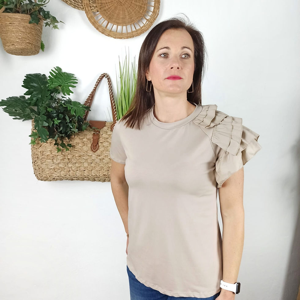 Miniatura: Camiseta Volantes Hombro Nora