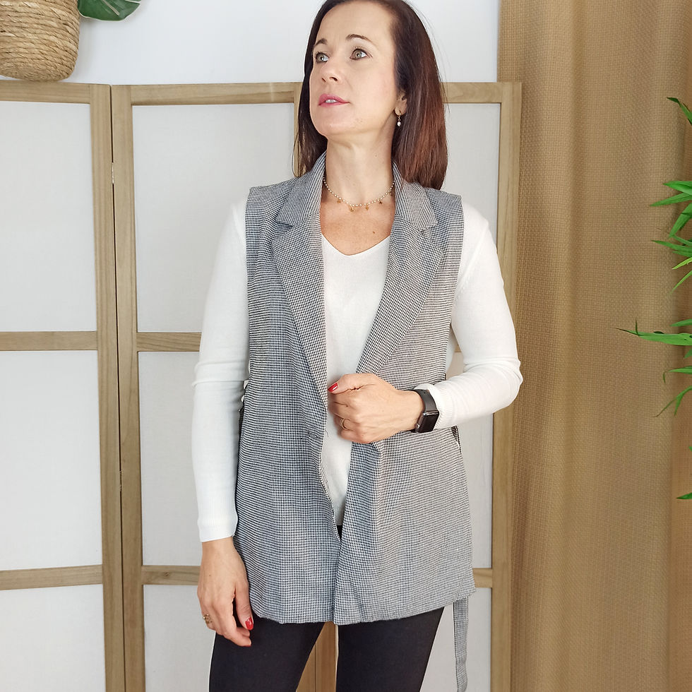 Miniatura: Chalecos Abiertos Cuadros-