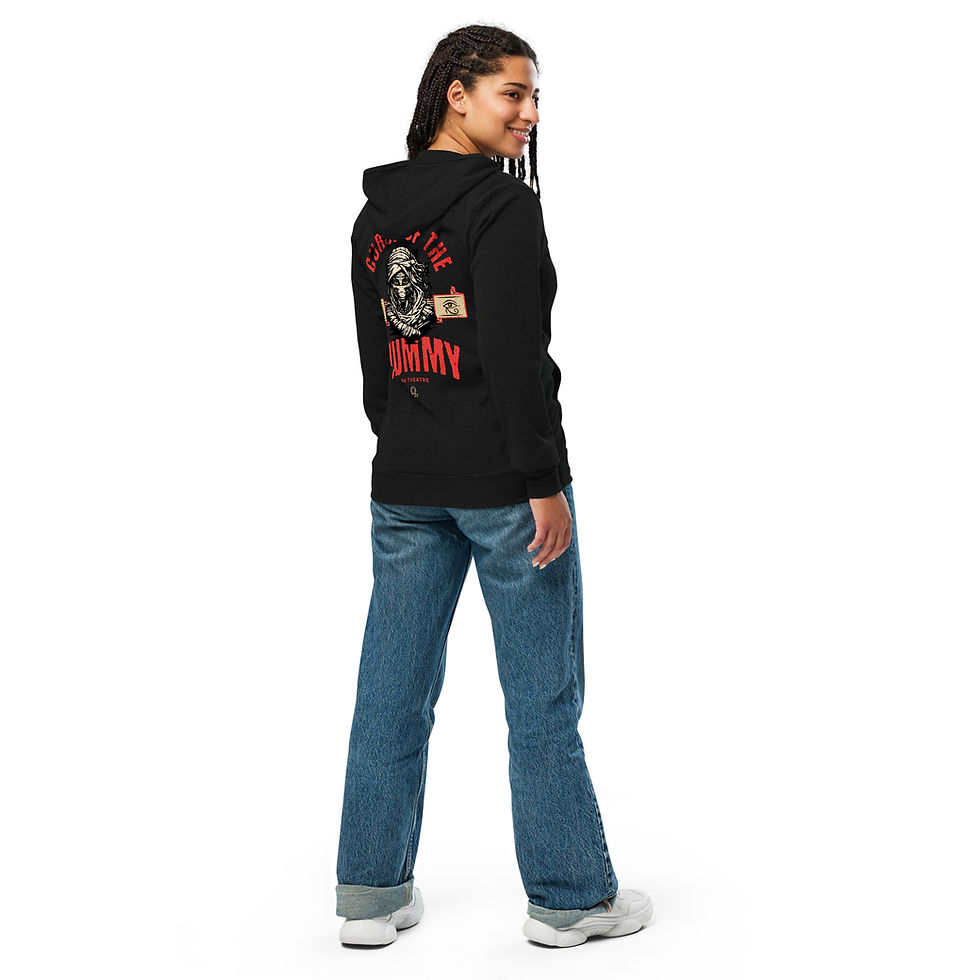 Thumbnail: Curse of the Mummy Unisex zip hoodie