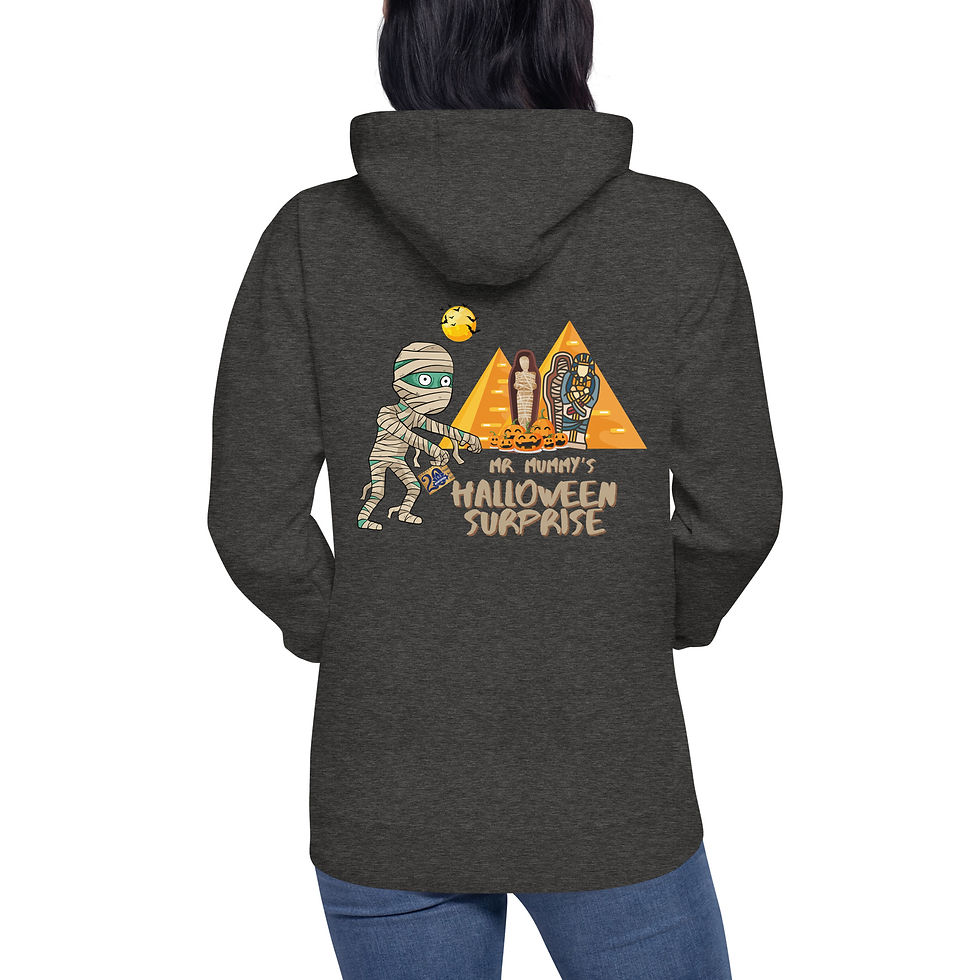 Thumbnail: Mr. Mummy Back Print Unisex Hoodie
