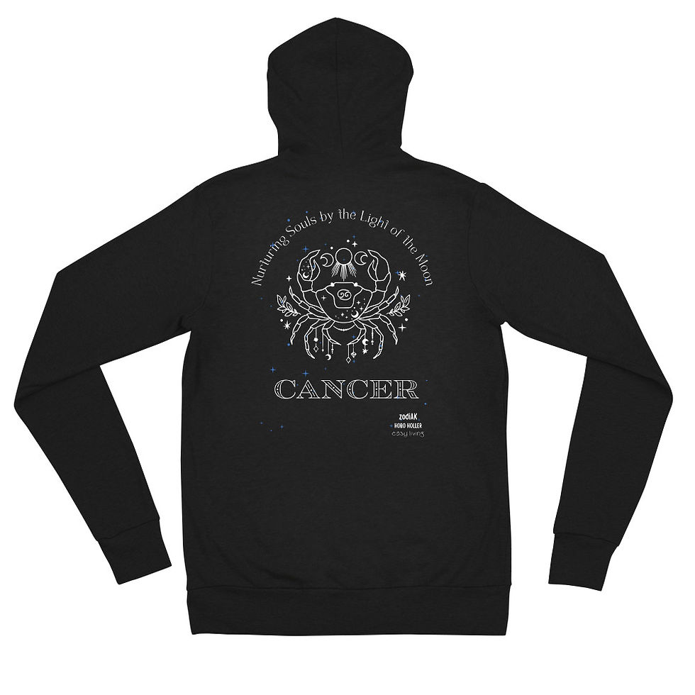 Thumbnail: ZodiAK Cancer unisex zip hoodie