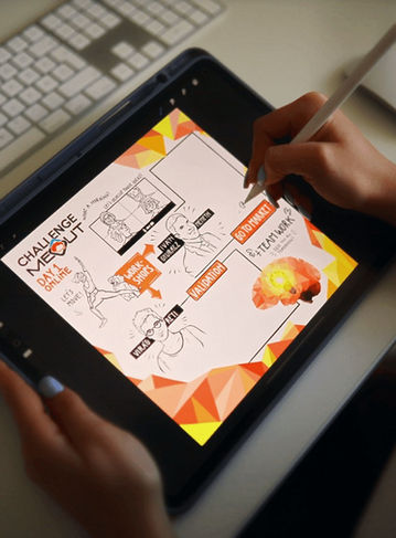 graphic recording, recorder, visual notetaking, sketch, dotidraws, digital