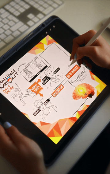 graphic recording, recorder, visual notetaking, sketch, dotidraws, digital