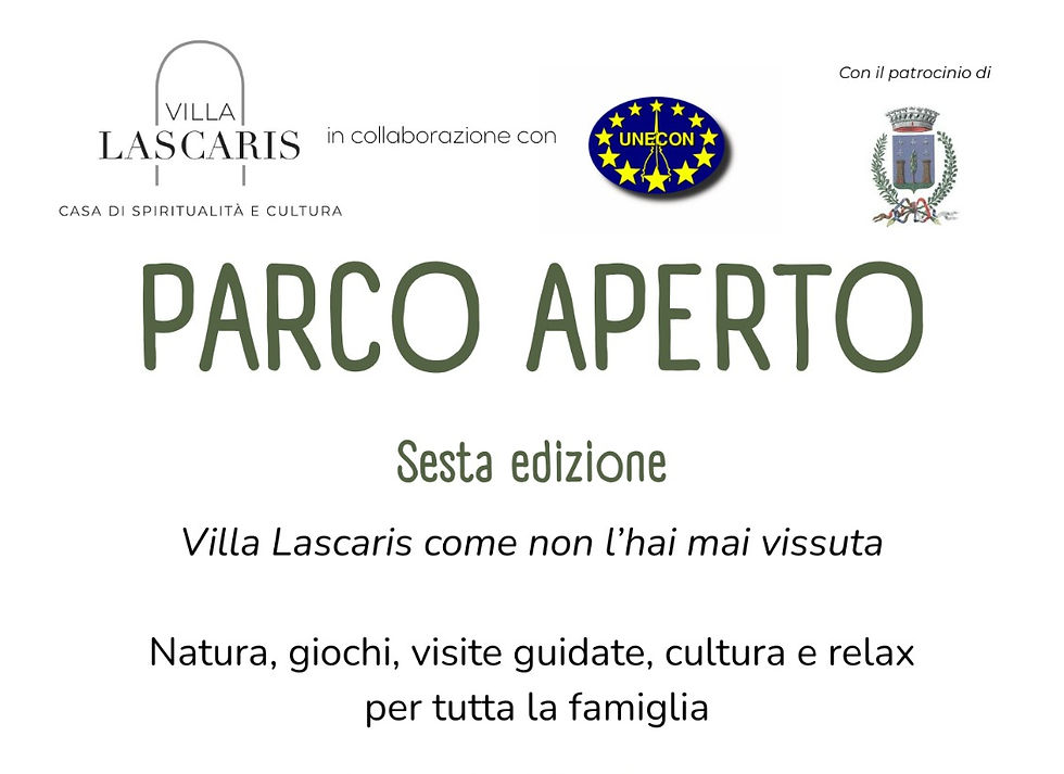 PARCO APERTO - sesta edizione - VILLA LASCARIS - PIANEZZA