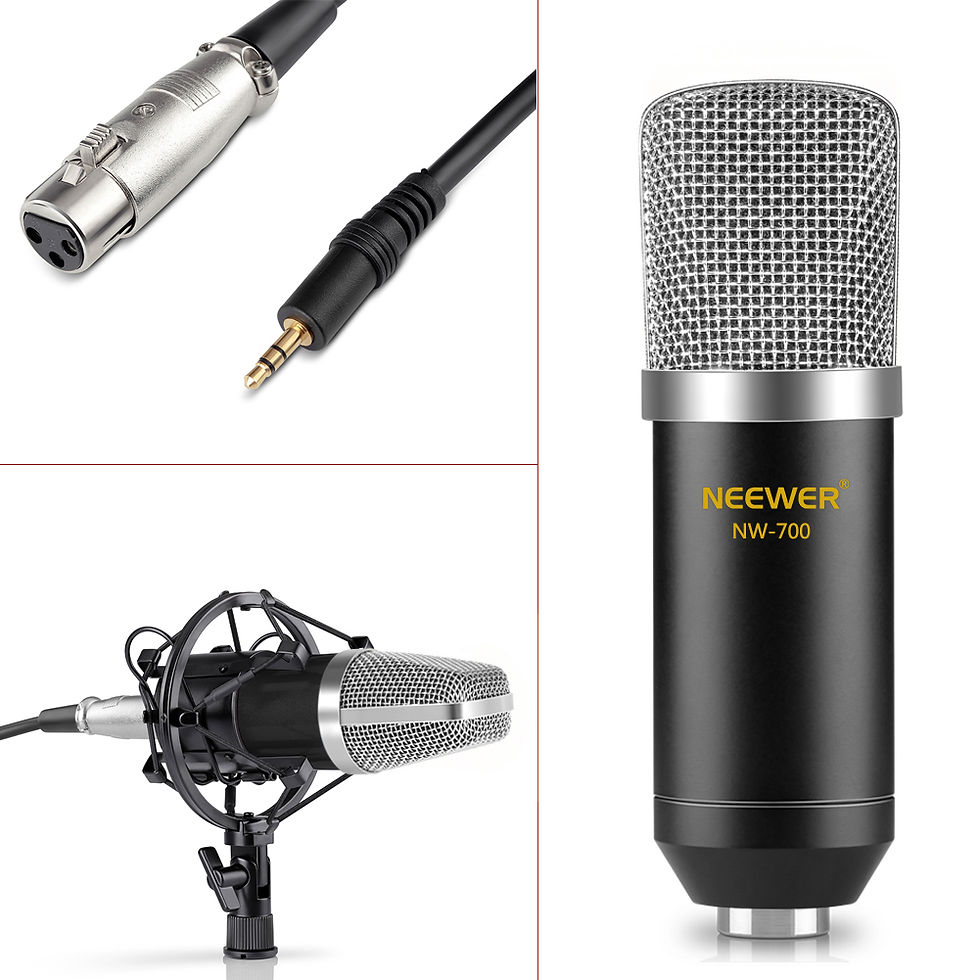Thumbnail: High-Quality Microphone Set with Pop Filter and Stand