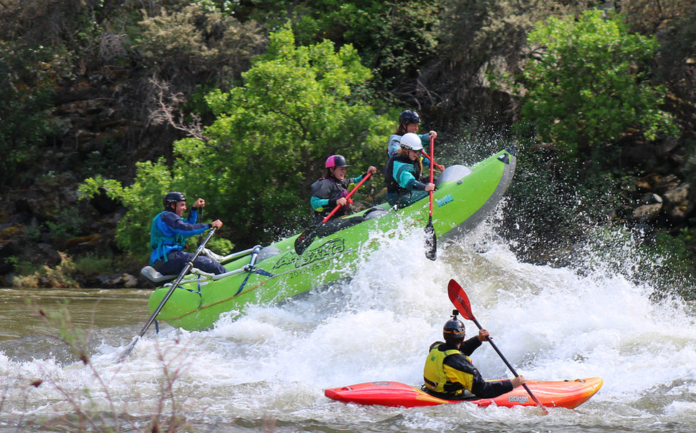Whitewater kayak instruction