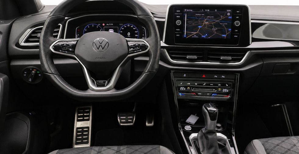 Volkswagen T-Roc 1.5 TSI R-Line Business DSG 2022 interieur met Pano dak