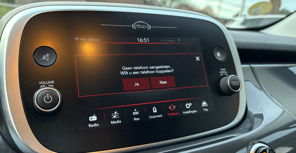 Fiat 500X City Cross 1.6 JTD Automaat 2020 interieur