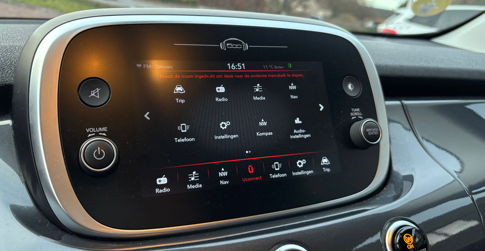 Fiat 500X City Cross 1.6 JTD Automaat 2020 interieur