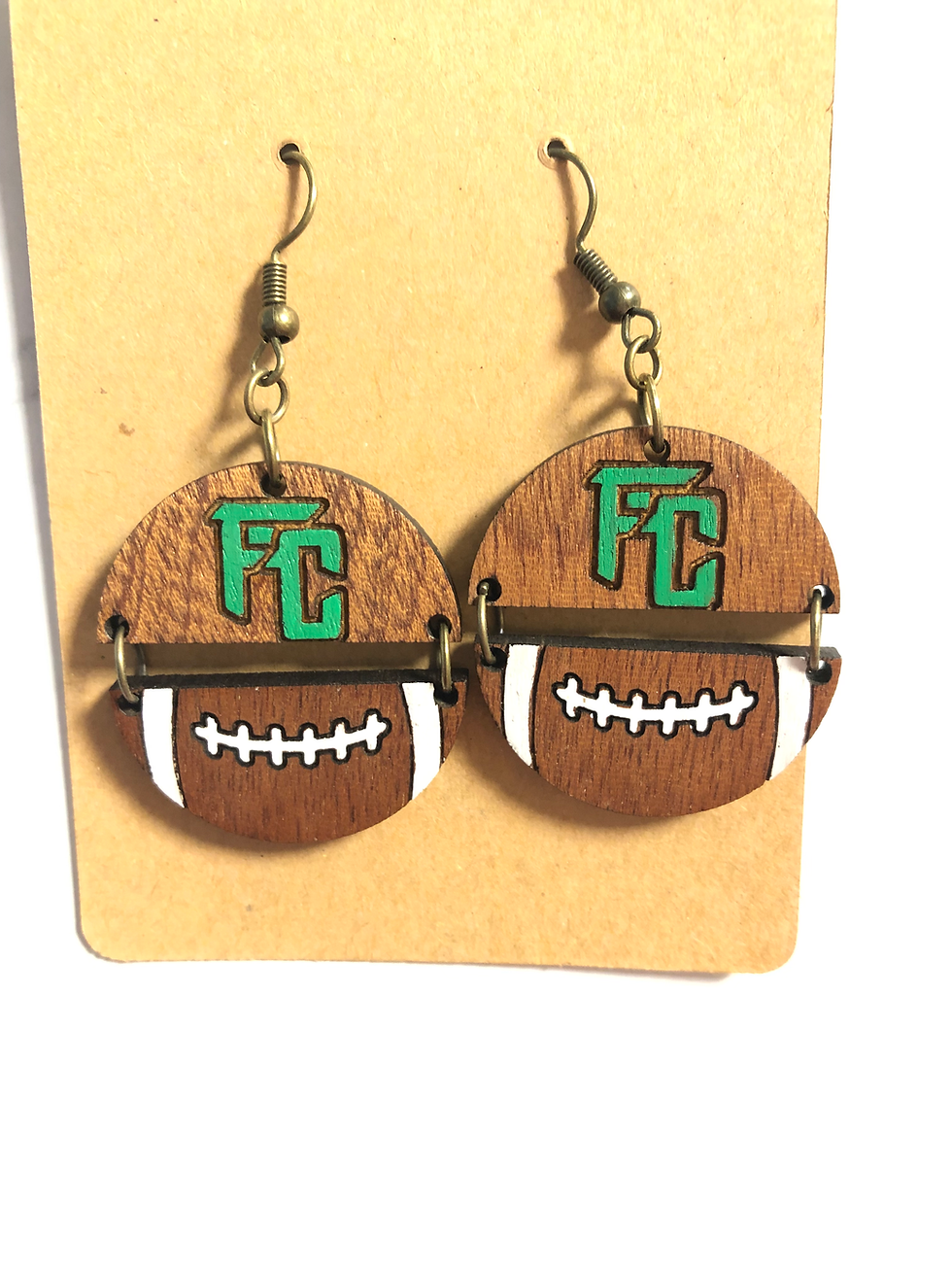 Thumbnail: Hand painted Team Logo Earrings